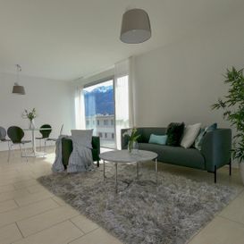 Garden Residence Ascona - White living room - Kristal SA